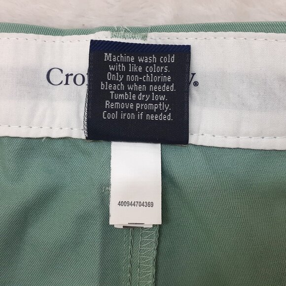 Croft & Barrow Shorts Easy Care Comfort Waist Mens 44 Flat Front Green NWT - Picture 9 of 9